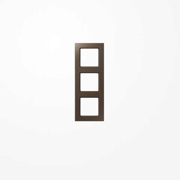 Jung AC583MO Rahmen 3fach, senkrechte und waagerechte Montage, Duroplast lackiert, A CREATION, mokka