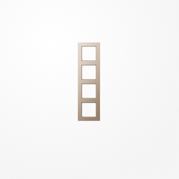 Jung AC584CH Rahmen 4fach, senkrechte und waagerechte Montage, Duroplast lackiert, A CREATION, champagner