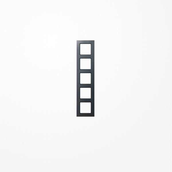 Jung AC585BFANM Rahmen 5fach, senkrechte und waagerechte Montage, Thermoplast lackiert, A CREATION, anthrazit matt