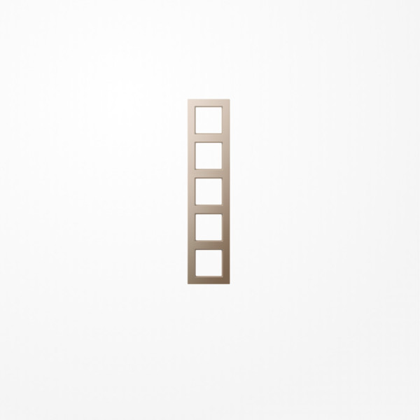 Jung AC585CH Rahmen 5fach, senkrechte und waagerechte Montage, Duroplast lackiert, A CREATION, champagner