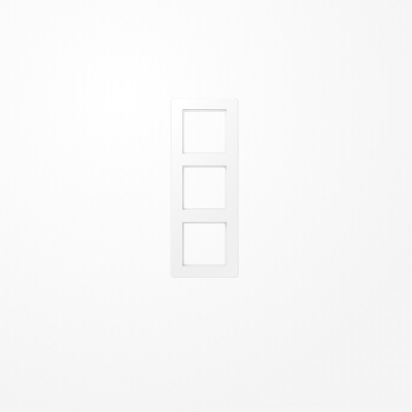 Jung AF583BFWWM Rahmen 3fach, senkrechte und waagerechte Montage, Thermoplast lackiert, A FLOW, schneeweiß matt