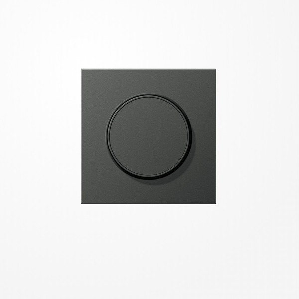 Jung AL1740AN Abdeckung mit Drehknopf, Aluminium lackiert, Serie LS, anthrazit