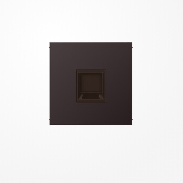 Jung AL1969-1WED Abdeckung (gerastet) für Modular-Jack-Steckbuchsen, 1fach, UMA-CAT6A, RADIALL, Panduit, Assmann, Serie LS, dark (lackiertes Aluminium)