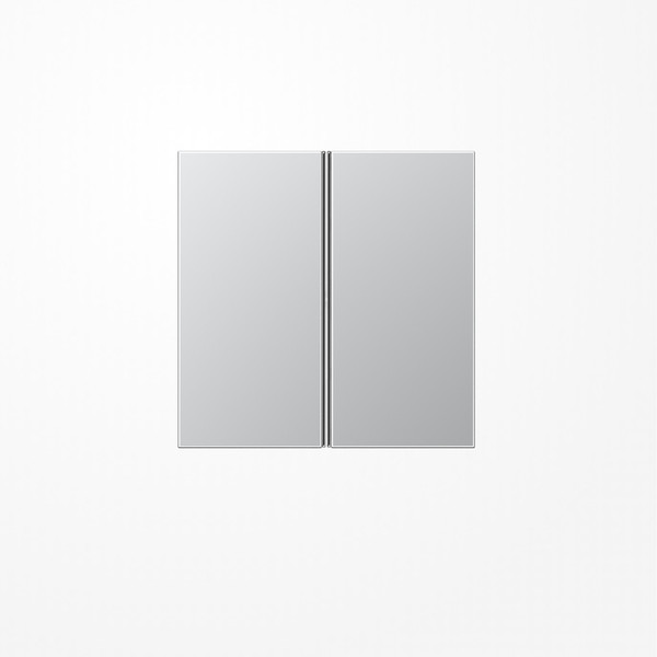 Jung AL2402TSA Tastensatz 2fach, F40, Serie LS, Aluminium