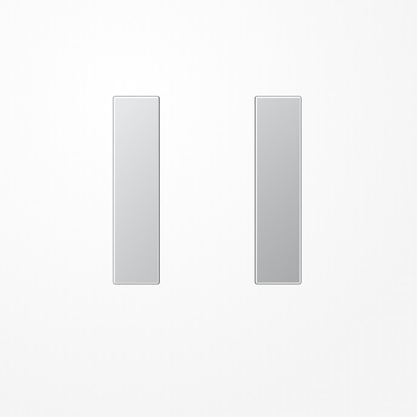 Jung AL2501TSA Tastensatz 1fach, F50, Serie LS, Aluminium