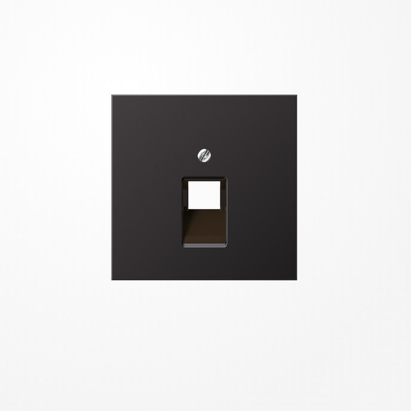 Jung AL2969-1UAD Abdeckung für IAE/UAE-Anschlussdosen 1x8-polig, Aluminium lackiert, Serie LS, dark