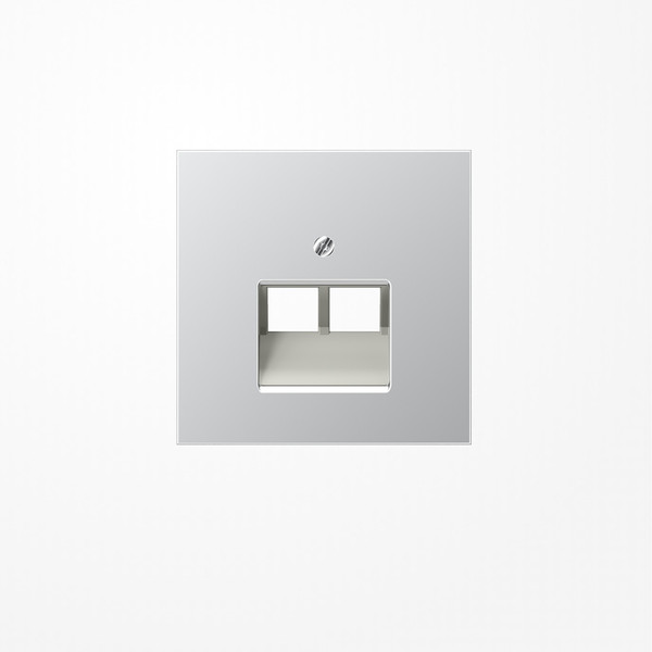 Jung AL2969-2UA Abdeckung für IAE/UAE-Anschlussdosen 2x8-polig, Serie LS, Aluminium