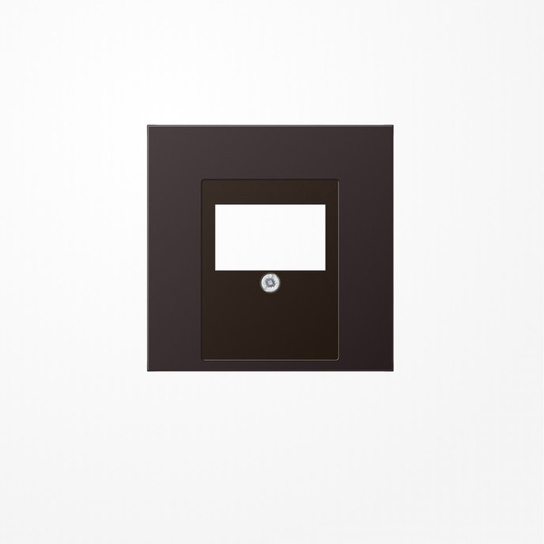 Jung AL2969TD Abdeckung für TAE-Anschlussdosen 1fach, Aluminium lackiert, Serie LS, dark