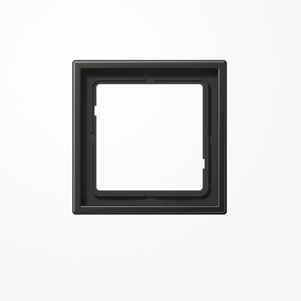 Jung AL2981AN Rahmen 1fach, senkrechte und waagerechte Montage, Aluminium lackiert, LS 990, anthrazit (lackiertes Aluminium)