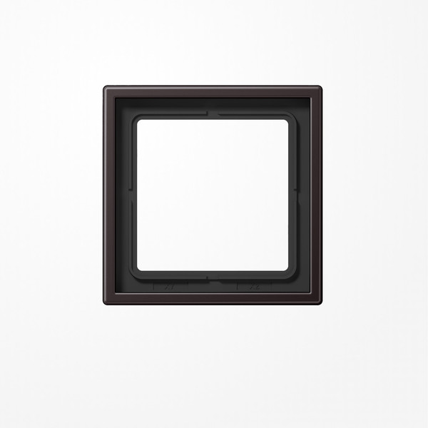 Jung AL2981D Rahmen 1fach, senkrechte und waagerechte Montage, Aluminium lackiert, LS 990, dark (lackiertes Aluminium)