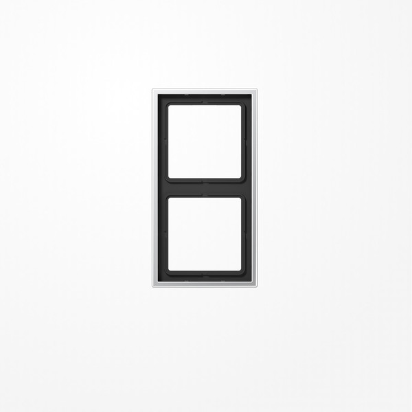 Jung AL2982 Rahmen 2fach, senkrechte und waagerechte Montage, LS 990, Aluminium