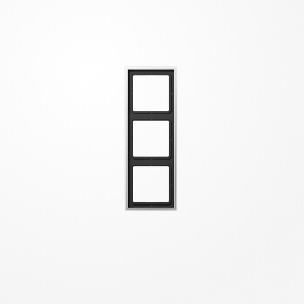 Jung AL2983 Rahmen 3fach, senkrechte und waagerechte Montage, LS 990, Aluminium