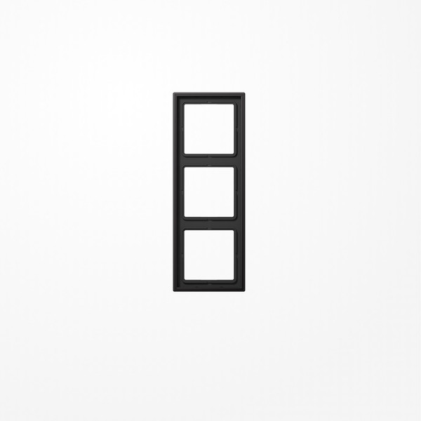 Jung AL2983D Rahmen 3fach, senkrechte und waagerechte Montage, Aluminium lackiert, LS 990, dark (lackiertes Aluminium)