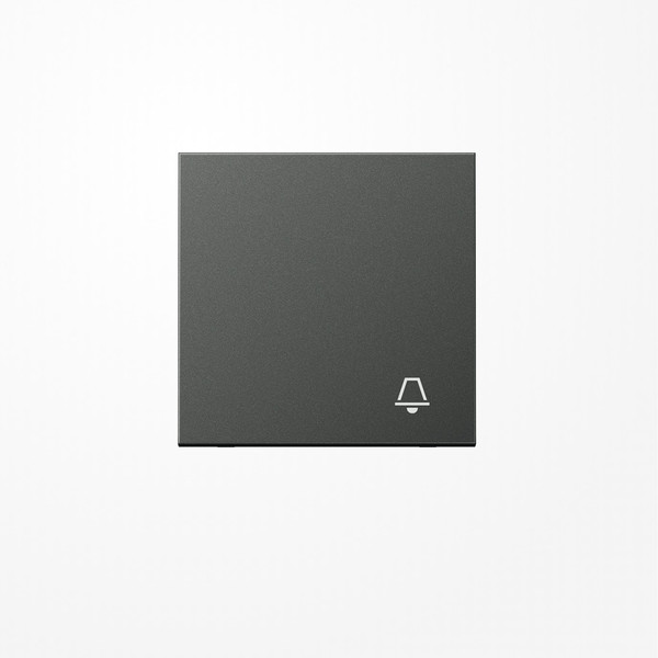 Jung AL2990KAN Wippe, Symbol Klingel, Aluminium lackiert, Serie LS, anthrazit