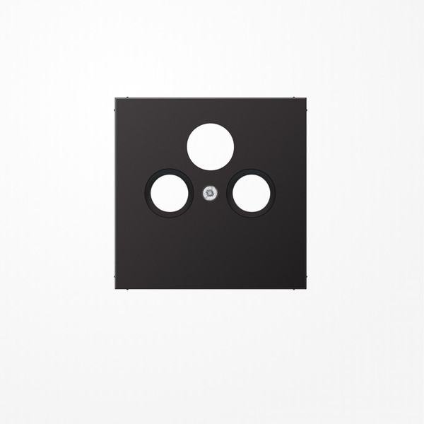 Jung AL2990SATD Abdeckung für Universal-Sat/BK-Dosen 1fach, Aluminium lackiert, Serie LS, dark