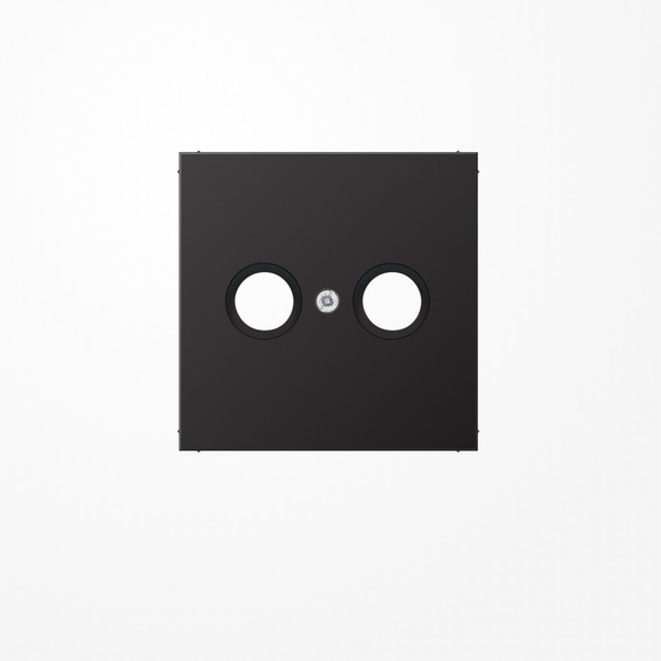 Jung AL2990TVD Abdeckung für Antennendosen 1fach, Aluminium lackiert, Serie LS, dark