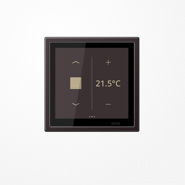 Jung AL459D1SD KNX Raumcontroller LS TOUCH mit Rahmen LS 990, Secure, dark