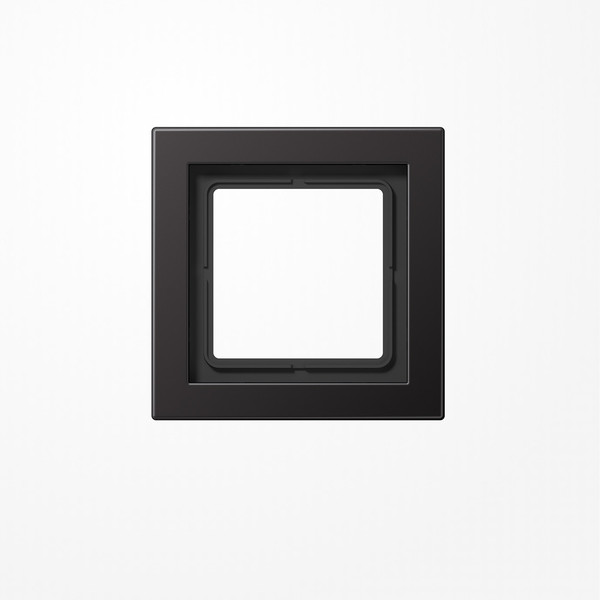 Jung ALD2981D Rahmen 1fach, senkrechte und waagerechte Montage, Aluminium lackiert, LS-DESIGN, dark (lackiertes Aluminium)