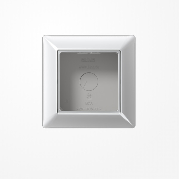 Jung AS581AAL Aufputz-Kappe 1fach, Duroplast lackiert, Serie AS/A, aluminium