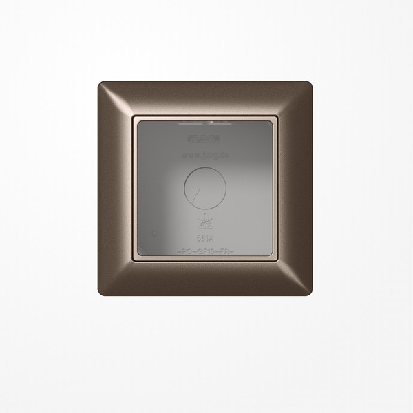 Jung AS581AMO Aufputz-Kappe 1fach, Duroplast lackiert, Serie AS/A, mokka