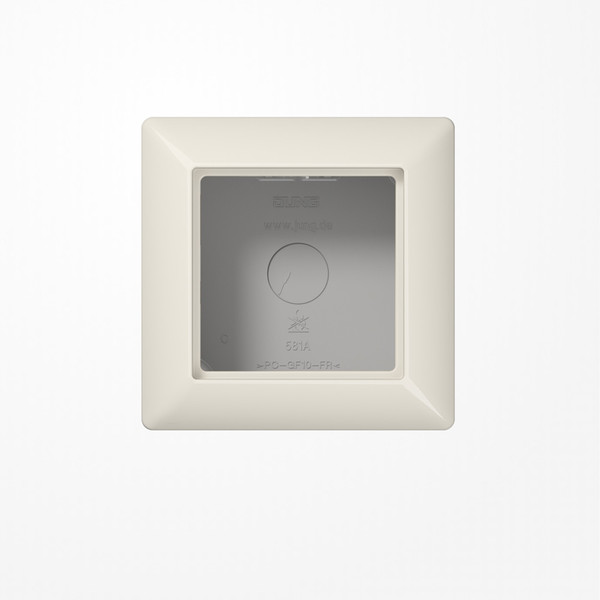 Jung AS581AW Aufputz-Kappe 1fach, Duroplast, Serie AS, weiß