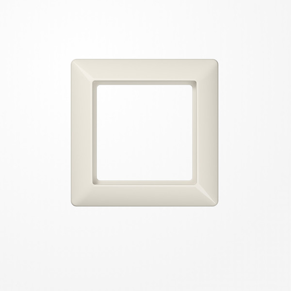 Jung AS581BF Rahmen 1fach, senkrechte und waagerechte Montage, Thermoplast, AS 500, weiß