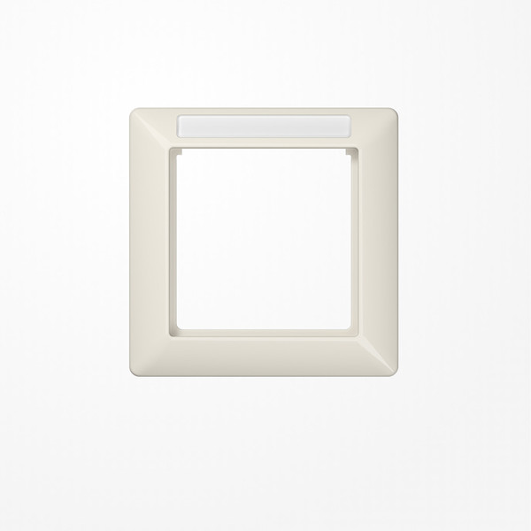 Jung AS581BFINA Rahmen 1fach, mit Fenster (sprühnebeldicht), senkrechte und waagerechte Montage, Thermoplast, AS 500, weiß