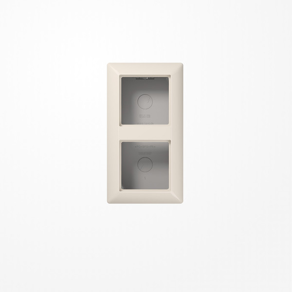 Jung AS582AW Aufputz-Kappe 2fach, Duroplast, Serie AS, weiß