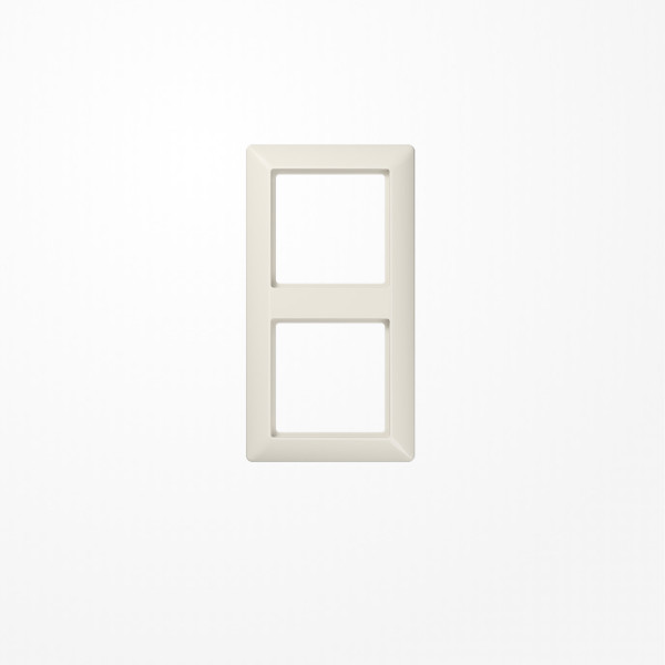 Jung AS582BF Rahmen 2fach, senkrechte und waagerechte Montage, Thermoplast, AS 500, weiß