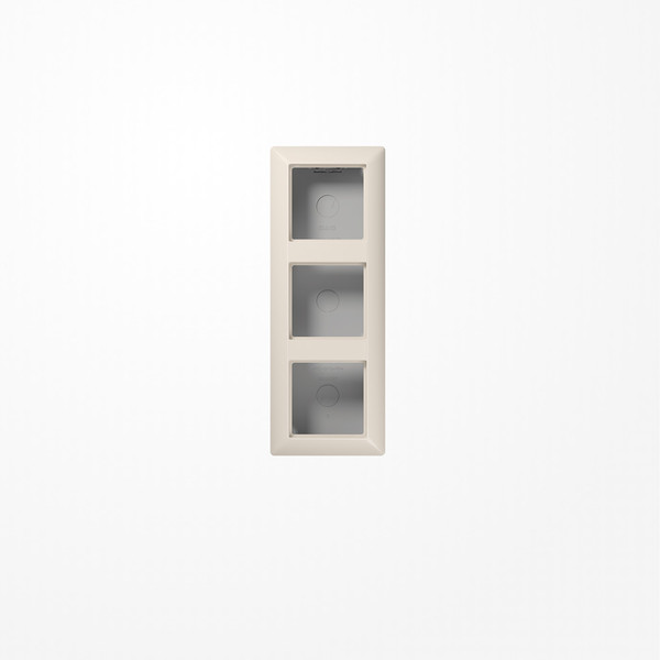 Jung AS583AW Aufputz-Kappe 3fach, Duroplast, Serie AS, weiß