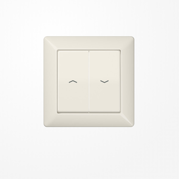 Jung AS590-5P Serienwippe mit Rahmen, mit Pfeilsymbolen, Duroplast, Serie AS, weiß