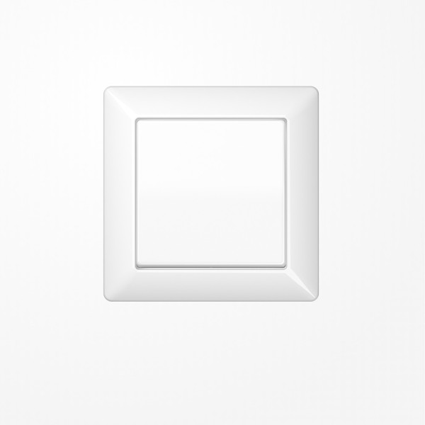 Jung AS590WW Wippe mit Rahmen, Duroplast, Serie AS, alpinweiß