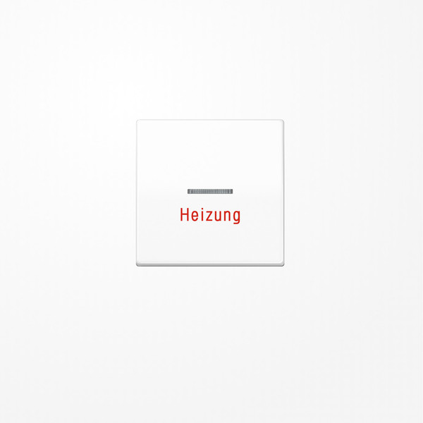 Jung AS591HWW Wippe mit Lichtleiter, Aufschrift Heizung, Duroplast, Serie AS, alpinweiß