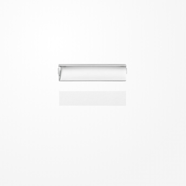 Jung AS81NA Transparente Abdeckung mit Einlage für Schriftfeld 12x55,5mm , Serie AS, Einlage alpinweiß