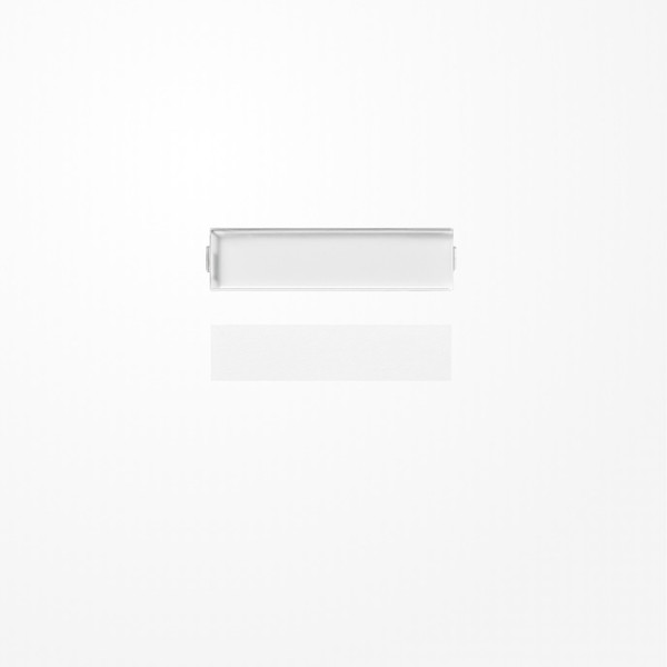 Jung AS82NA Transparente Abdeckung mit Einlage für Schriftfeld 13x55,5mm , Serie AS, Einlage alpinweiß