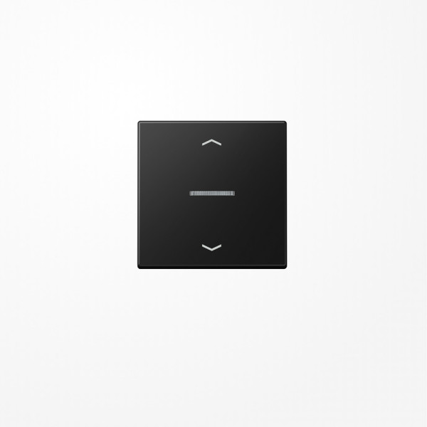 Jung BTA17101PSWM JUNG HOME Taster 1fach, mit Pfeilsymbolen, Thermoplast lackiert, Serie A, graphitschwarz matt