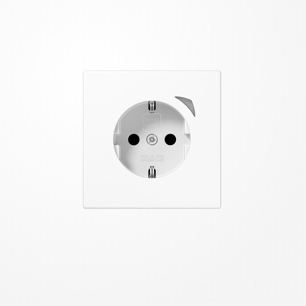 Jung BTLS1521SEWW JUNG HOME SCHUKO Steckdose Energy, 16 A 250 V ~, mit Funktionsanzeige, SAFETY+, Serie LS, alpinweiß
