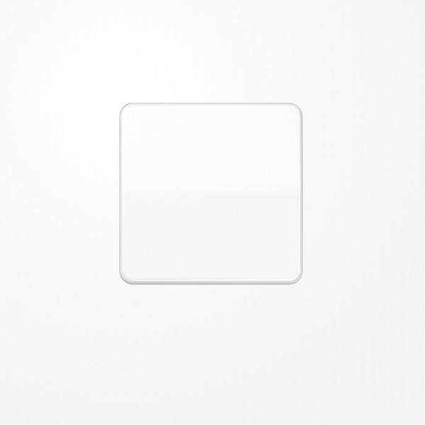 Jung CD101WW Wippe für Taster 1fach, Duroplast, F10, Serie CD, alpinweiß