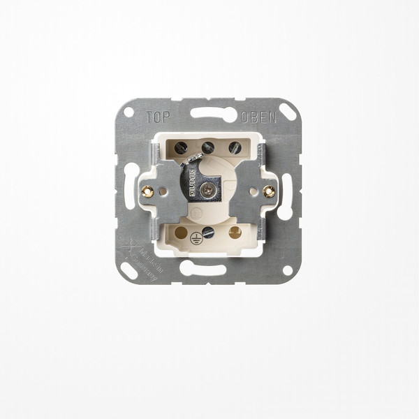 Jung CD133.18WU Schlüsselschalter (Einsatz) mit Demontageschutz , Taster (Wechsler), 1-pol., UP
