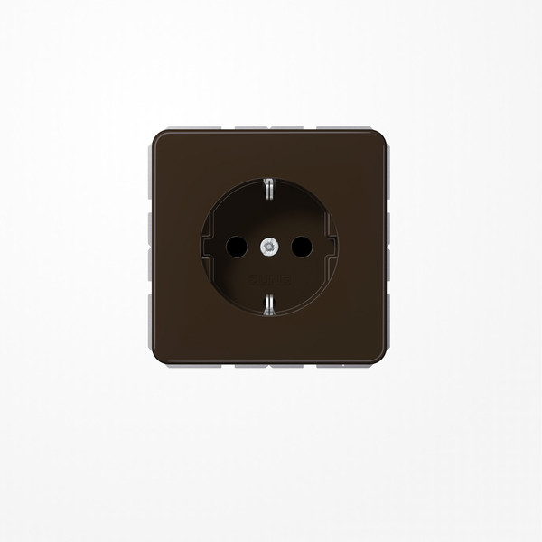 Jung CD1520BFKIBR SCHUKO-Steckdose, 16 A 250 V ~, SAFETY+, Thermoplast, Serie CD, braun
