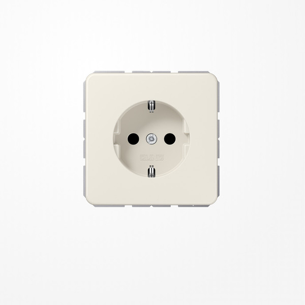 Jung CD1520N SCHUKO-Steckdose, 16 A 250 V ~, ohne Krallen, Duroplast, Serie CD, weiß