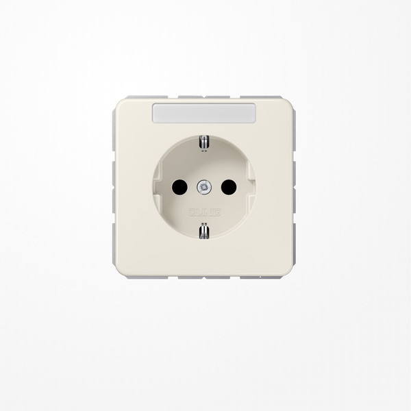 Jung CD1520NA SCHUKO-Steckdose, 16 A 250 V ~, mit Schriftfeld, Duroplast, Serie CD, weiß