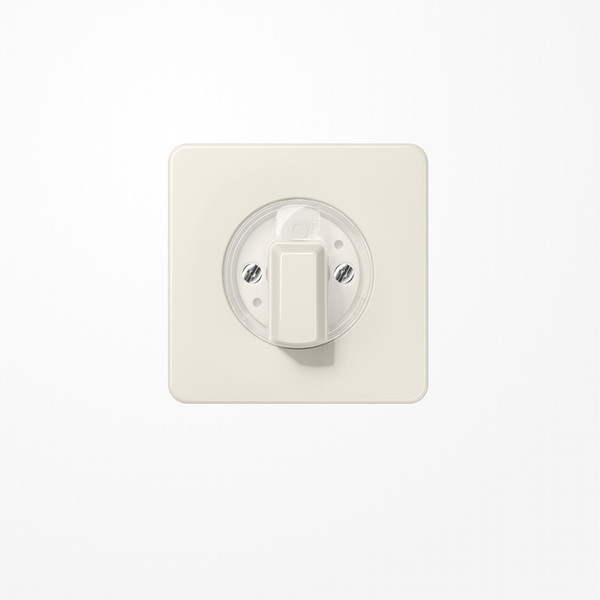 Jung CD1541 Abdeckung für Drehschalter, Duroplast, Serie CD, weiß