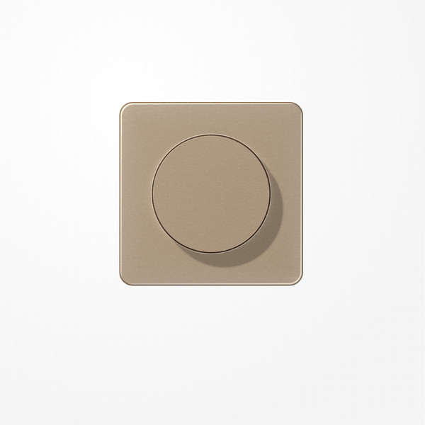 Jung CD1740GB Abdeckung mit Drehknopf, Duroplast lackiert, Serie CD, gold-bronze