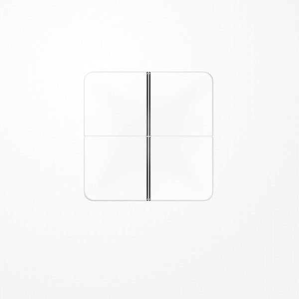 Jung CD404TSAWW Tastensatz 4fach, F40, Serie CD, alpinweiß