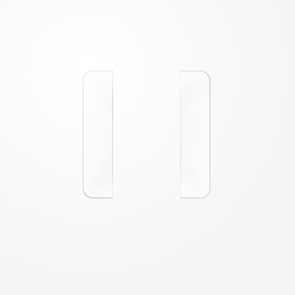 Jung CD501TSAWW Tastensatz 1fach, F50, Serie CD, alpinweiß