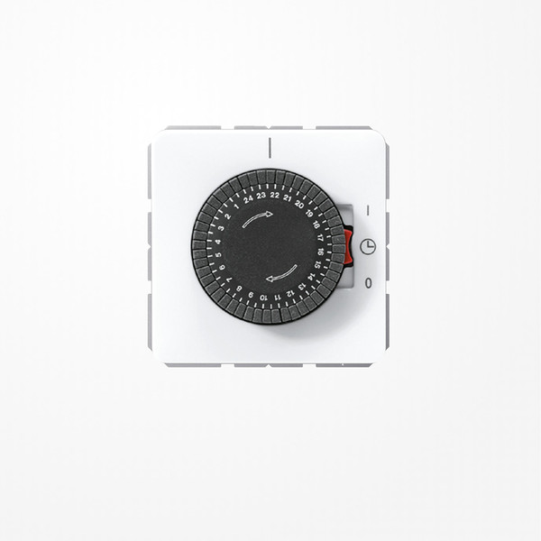 Jung CD5024WW Schaltuhr mit Synchronmotorantrieb 16 AX 250 V ~ 250 V ~, Serie CD, alpinweiß