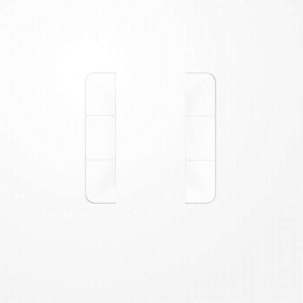 Jung CD503TSAWW Tastensatz 3fach, F50, Serie CD, alpinweiß