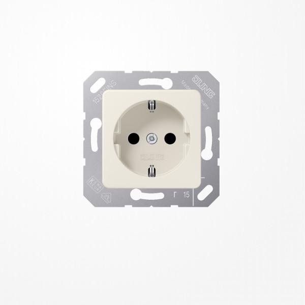 Jung CD5120BF SCHUKO-Steckdose, 16 A 250 V ~, Thermoplast, 50x50 mm, weiß