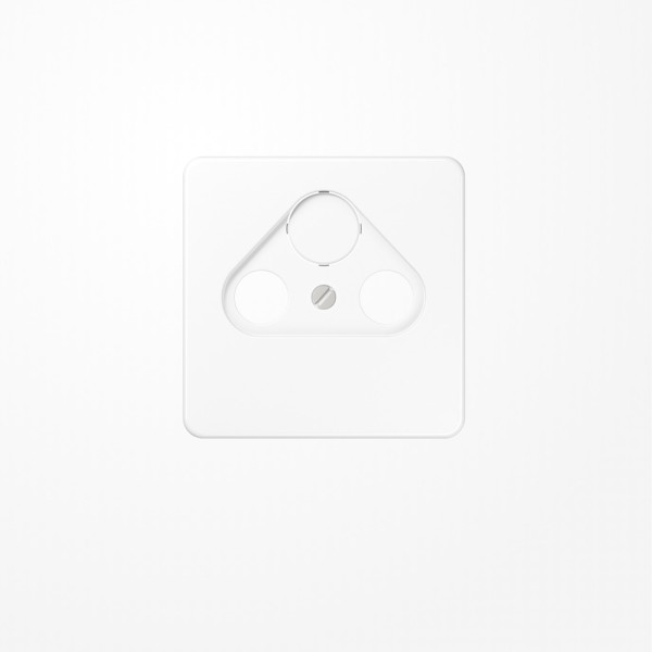 Jung CD561SATWW Abdeckung für Universal-Sat/BK-Dosen 1fach, Thermoplast, Serie CD, alpinweiß